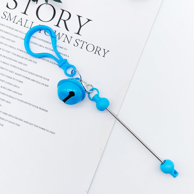 Wholesale DIY Cute Accessories Bell Handmade Bead Colored Keychains